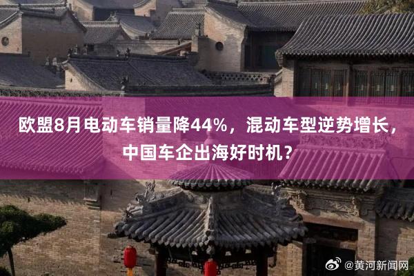 欧盟8月电动车销量降44%，混动车型逆势增长，中国车企出海好时机？