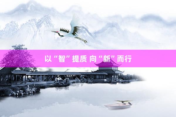以“智”提质 向“新”而行