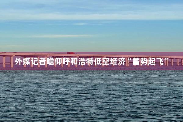 外媒记者瞻仰呼和浩特低空经济“蓄势起飞”