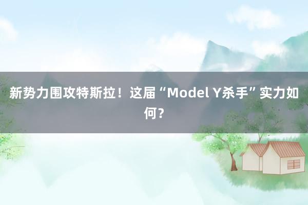 新势力围攻特斯拉！这届“Model Y杀手”实力如何？